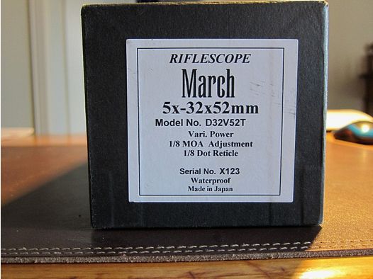 March riflescope 5x-32x52