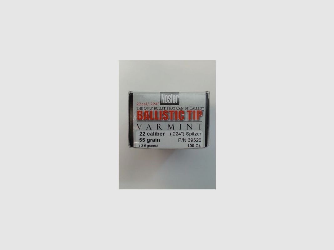 NOSLER BALL TIP GESCHOSSE C 22 GR 55