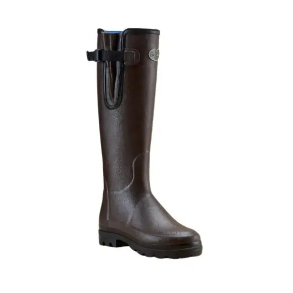 Bottes Vierzonord Damen Le Chameau mit Neoprenfutter Braun