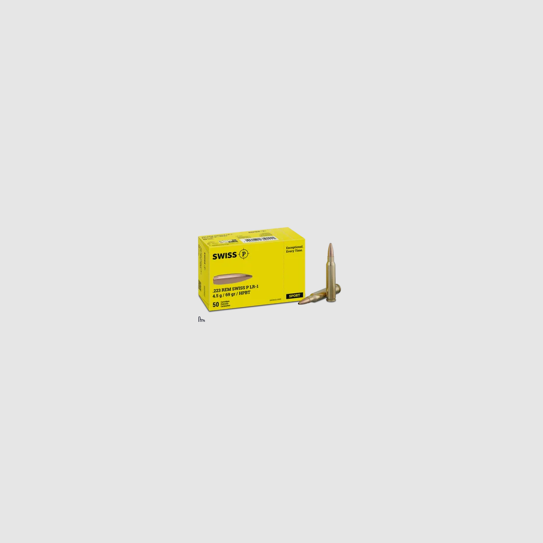 Swiss P .223 Rem HPBT LR-1 69gr/4.5g