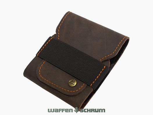 AKAH cartridge case buffalo leather 5 bullet cartridges