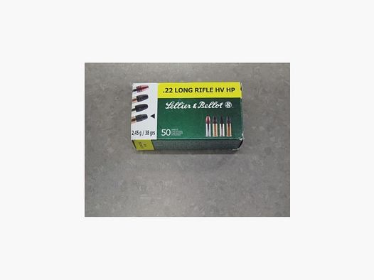 S&B CARICHE 22 LR HV HP 38 GR