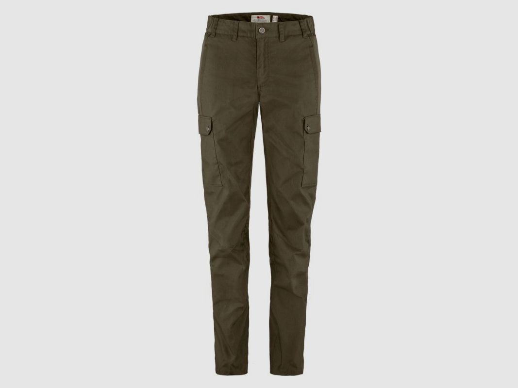 Fjällräven Damen Outdoorhose Stina Trousers Dark Olive 38 Short