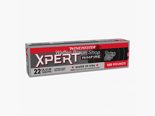 Winchester 22LR,XPERT,42gr,KUPFERBESCHICHTET,100 Stück