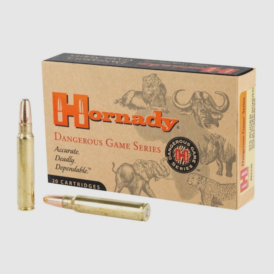 375 Ruger Hornady VINTAGE MATCH™ 300 gr DGX® BONDED VE20