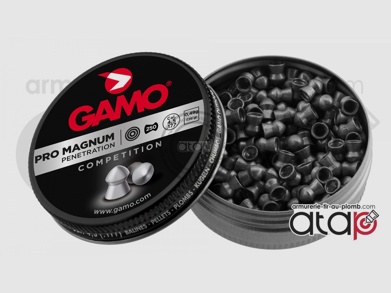 Gamo Pro Magnum Caja de 250 Balines 4,5 mm, imagen 1 de 3