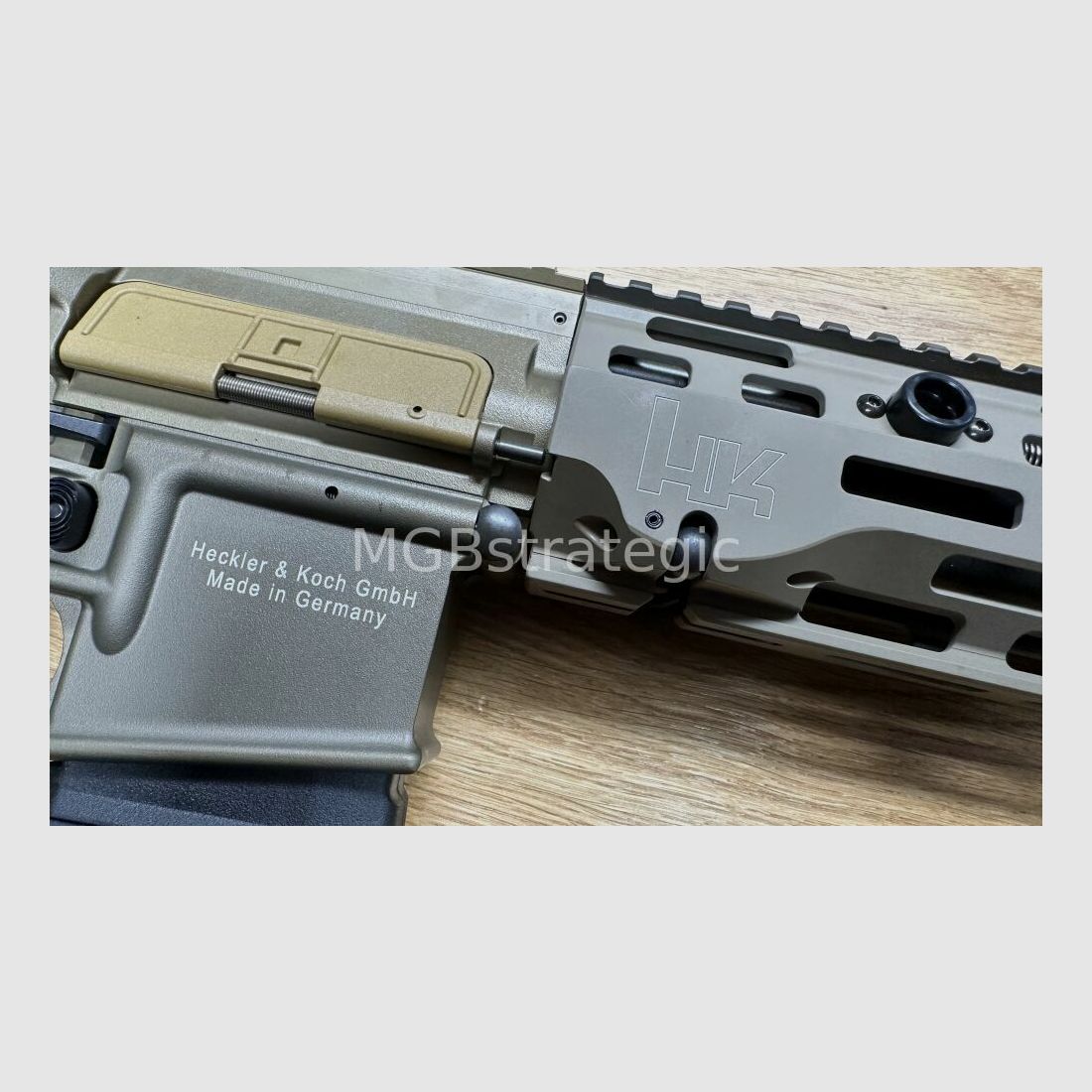 Original H&K M-LOK Handschutz klemmbar FDE sandfarben für Heckler & Koch MR223 HK416 H&K MR 223 G95K G95