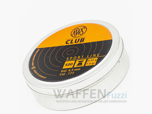RWS Club Diabolo calibre 4,5 mm 500 pièces.