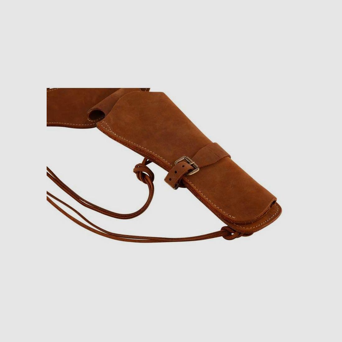 Cowboy belt in leather with a holster - Cowboy belt 1 holster - 110cm*** net price ***, image 4 of 5