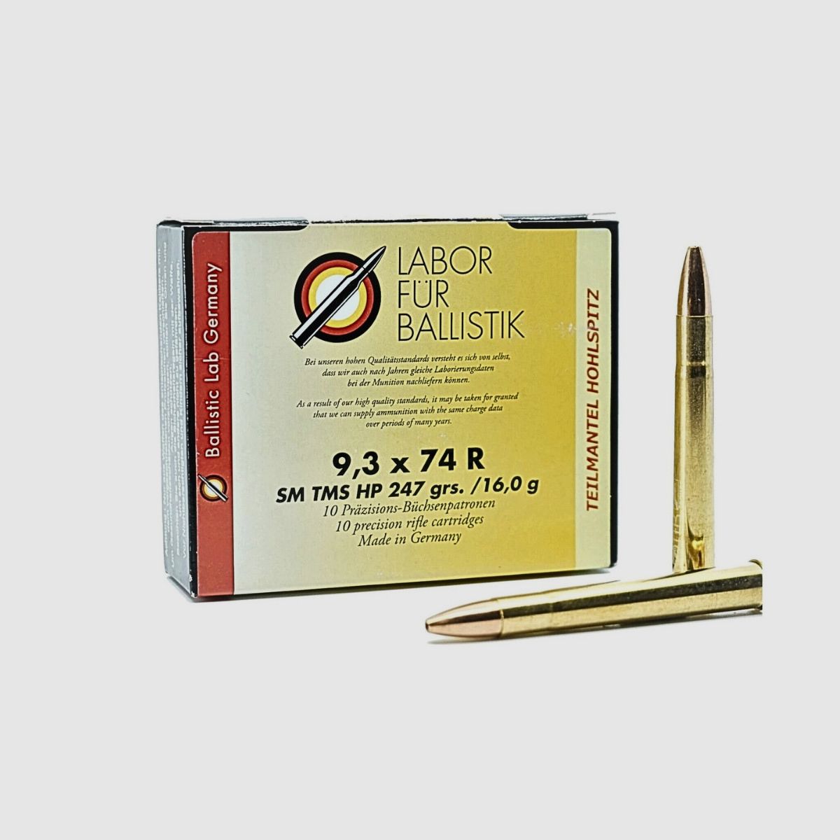 Patrone LFB 9.3x74R SM TMS HP 16g