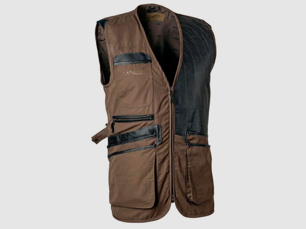 Blaser Ganzjahresschießweste Links Braun/ Oliv