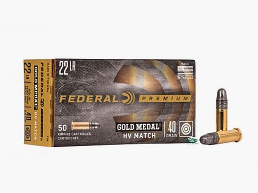 FEDERAL Munition Gold Medal Target 22lr 40gr 711B