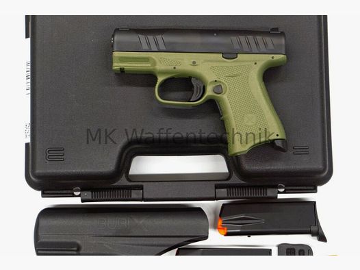 Pistole BUBIX BRO - Kaliber 9x21 Selten subkompakt OD Green	 9x21IMI