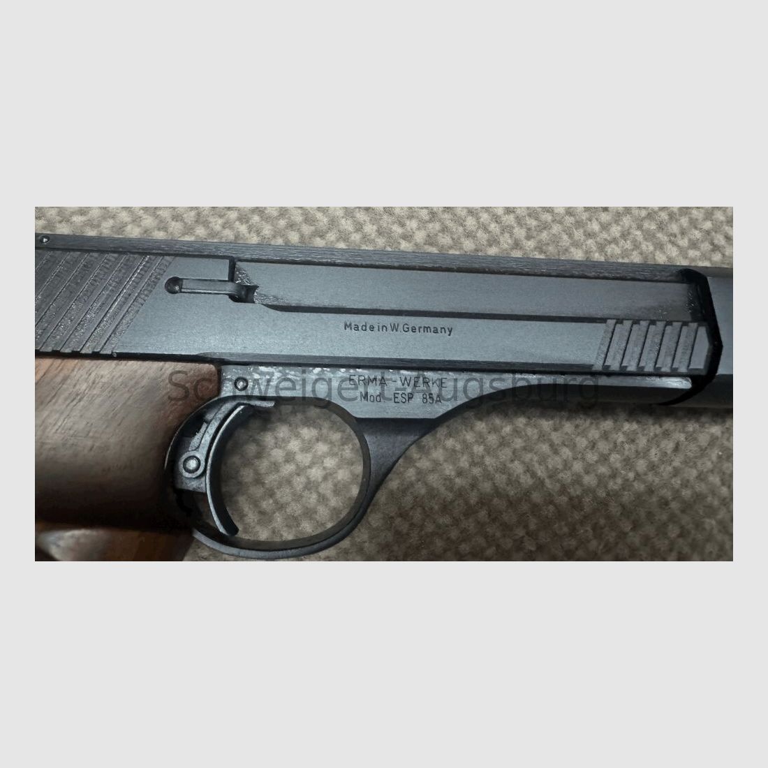 Pistola de tiro deportivo de pequeño calibre Erma ESP 85 A .22lr