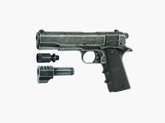 ME 1911 modèle sport, calibre 9 mm P. A. Knall, look antique, poignée en plastique noir