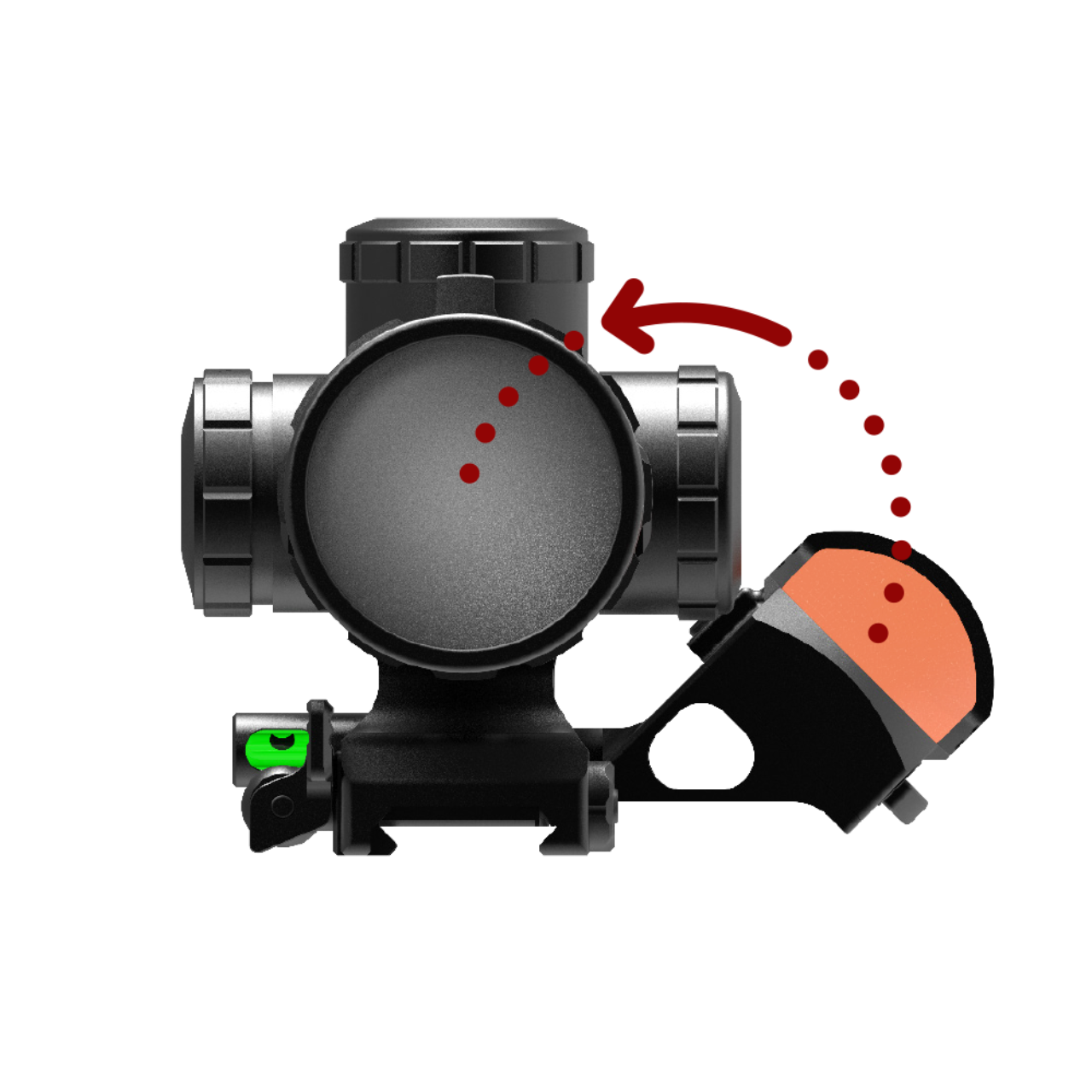 MAK Promont Adaptateur d'interface 45° pour Trijicon, image 2 sur 3