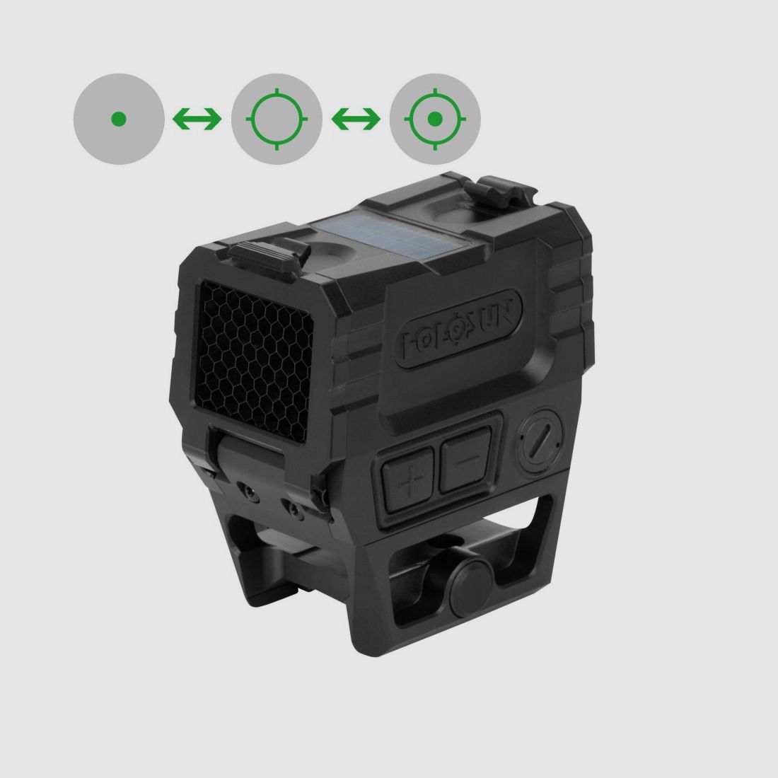 Holosun Reflexvisier AEMS-PRO-X2-GR mit grünem Wechselabsehen: 2MOA Dot & 65MOA Circledot, Bild 1 von 8