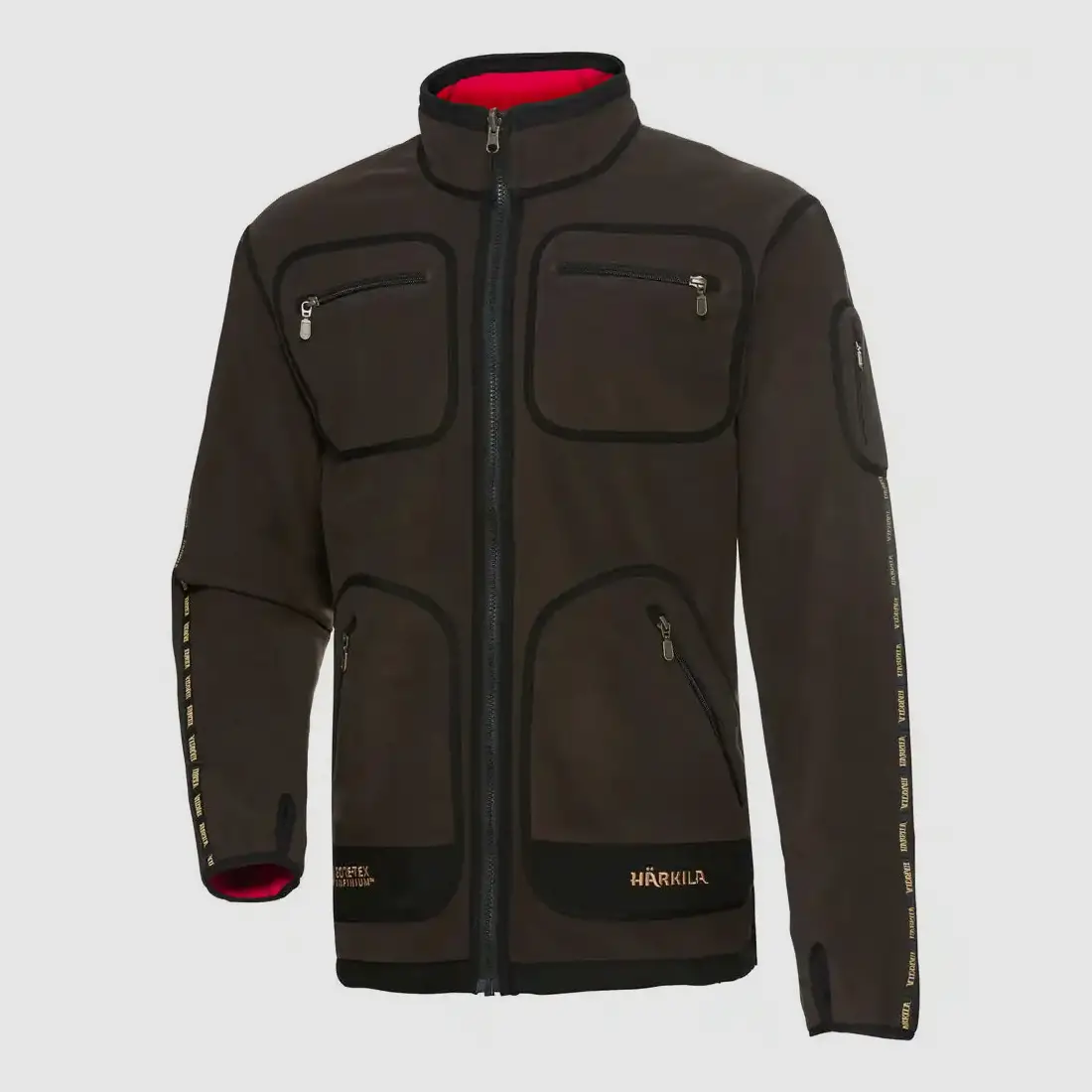 Härkila Kamko Chaqueta de Forro Polar Reversible - Marrón / Rojo, imagen 1 de 11