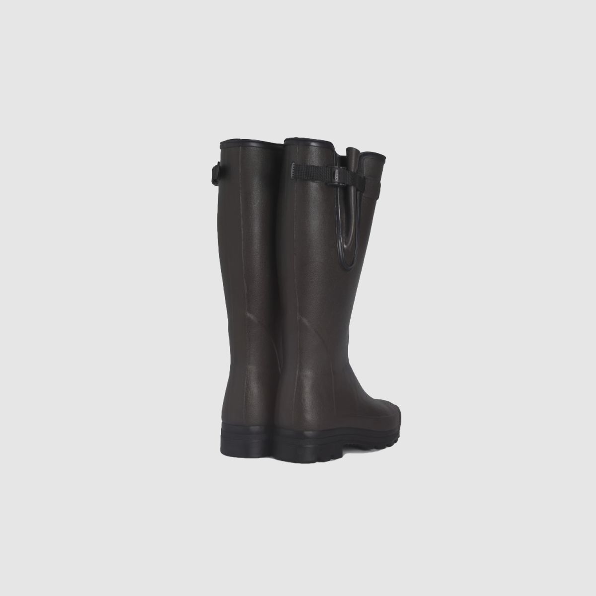 LE CHAMEAU Vierzonord herenlaarzen met neopreen voering Donkerbruin