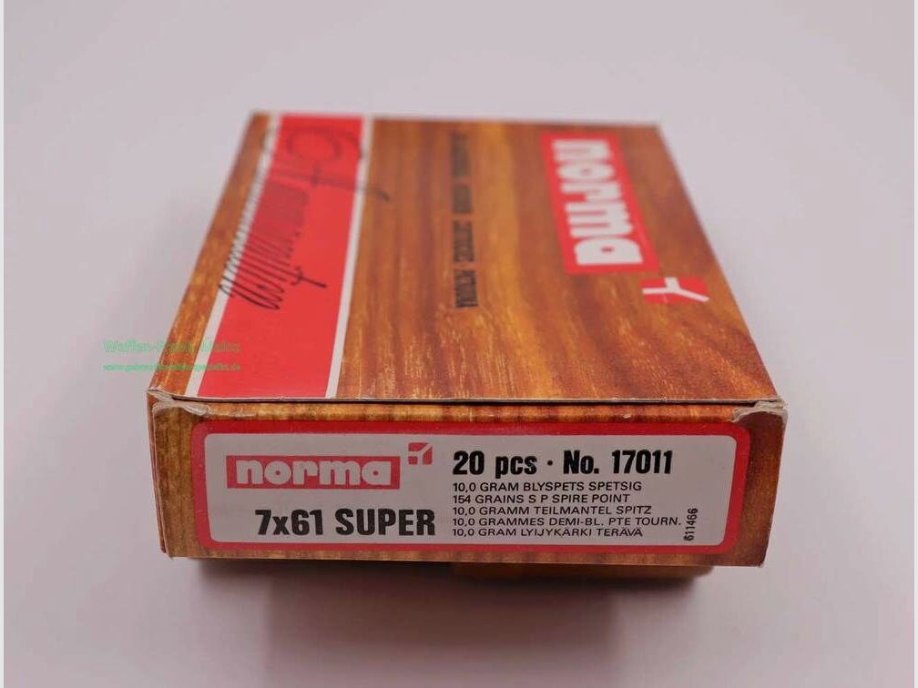 Norma Büchsenpatronen 7x61 Super