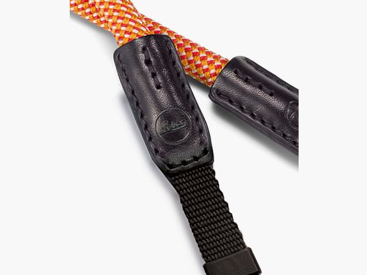 Leica Rope Strap glowing red Stoffschlaufe