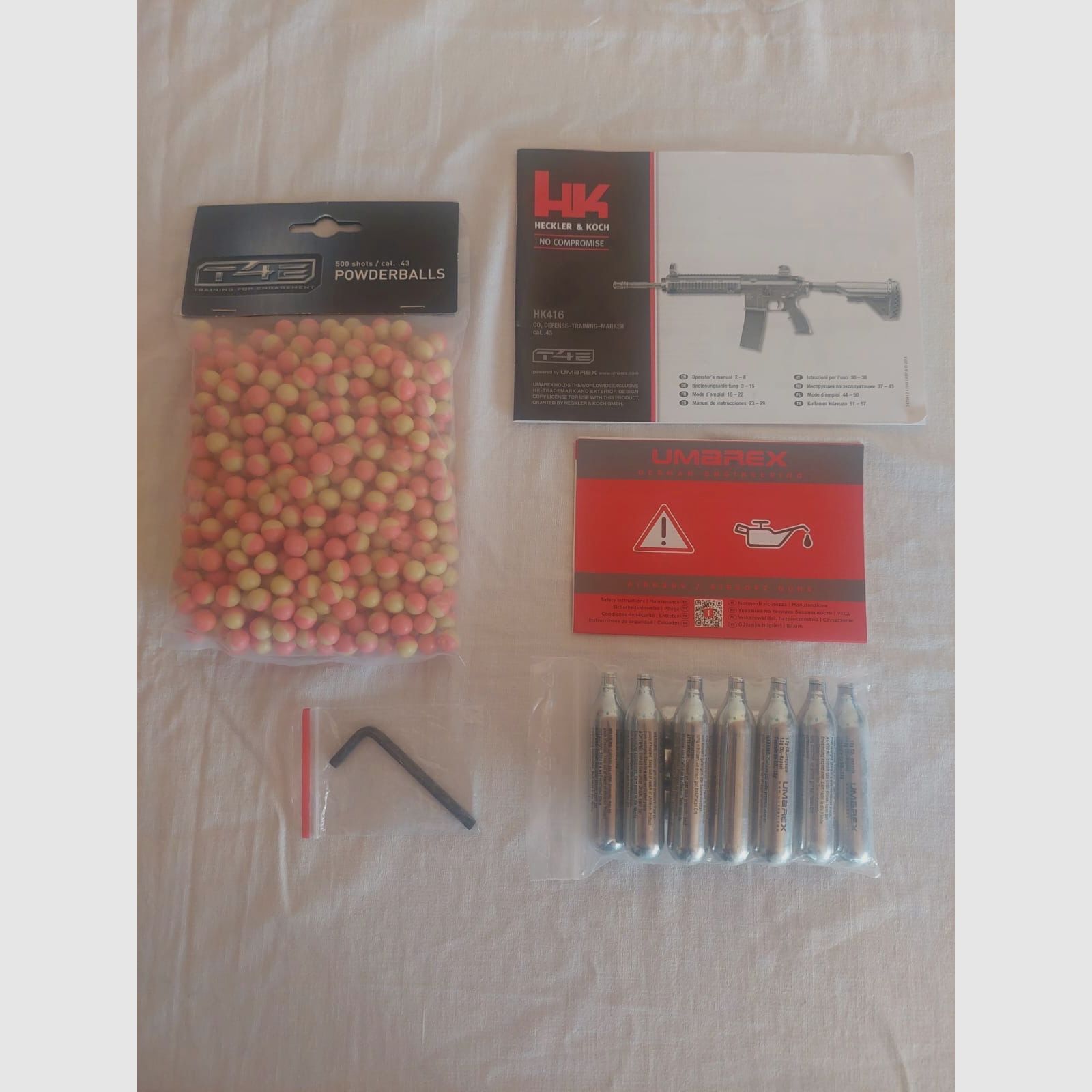 Umarex T4E/ HK416 D RAM Kal 43 met accessoires