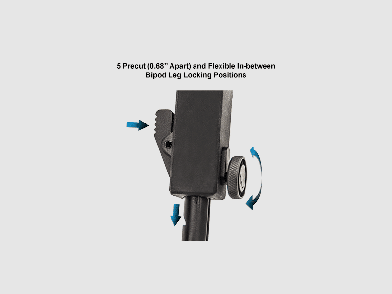 UTG Rubber Armored QD Bipod, Bild 4 von 5
