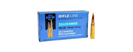 Prvi Partizan PPU 7,5 x 55 Swiss FMJ 174 grs 20 Schuss