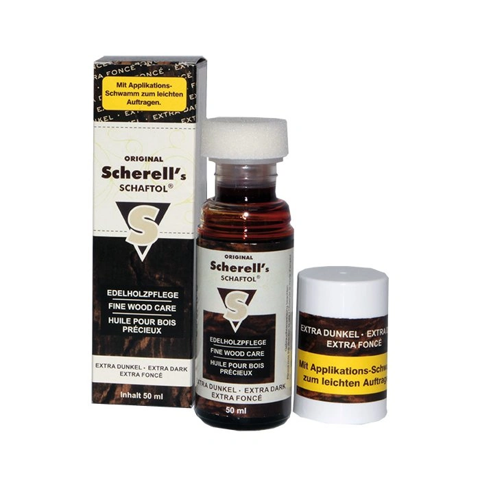 Scherell's SCHAFTOL Natuurlijke olie, vloeibaar – Extra dark 50 ml, afbeelding 1 van 2