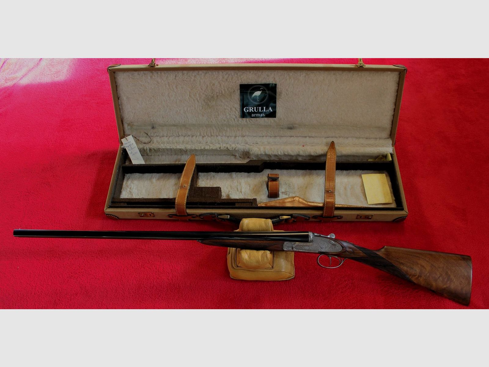 Elegante Seitenschlossflinte der Firma Grulla,  Mod. San Remo