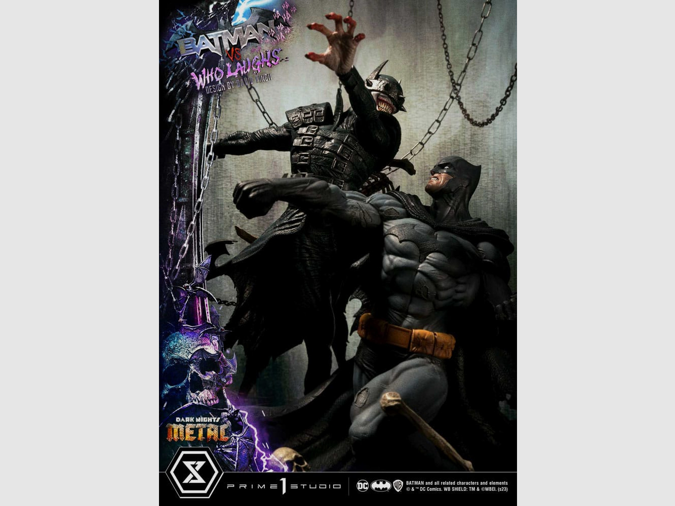 Dark Nights: Metal Ultimate Premium Masterline Series Statue 1/4 Batman VS Batman Who Laughs 67 cm | 43045