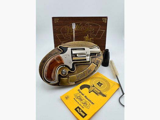Röhm Little Joe vernickelt  - PTB 380 - Beschussjahr 1985 - Kaliber 22 lang Schreckschuss