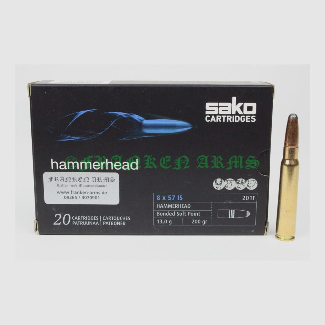 Sako Hammerhead 8x57IS 200gr. 13,0g 20 piezas precios por cantidad