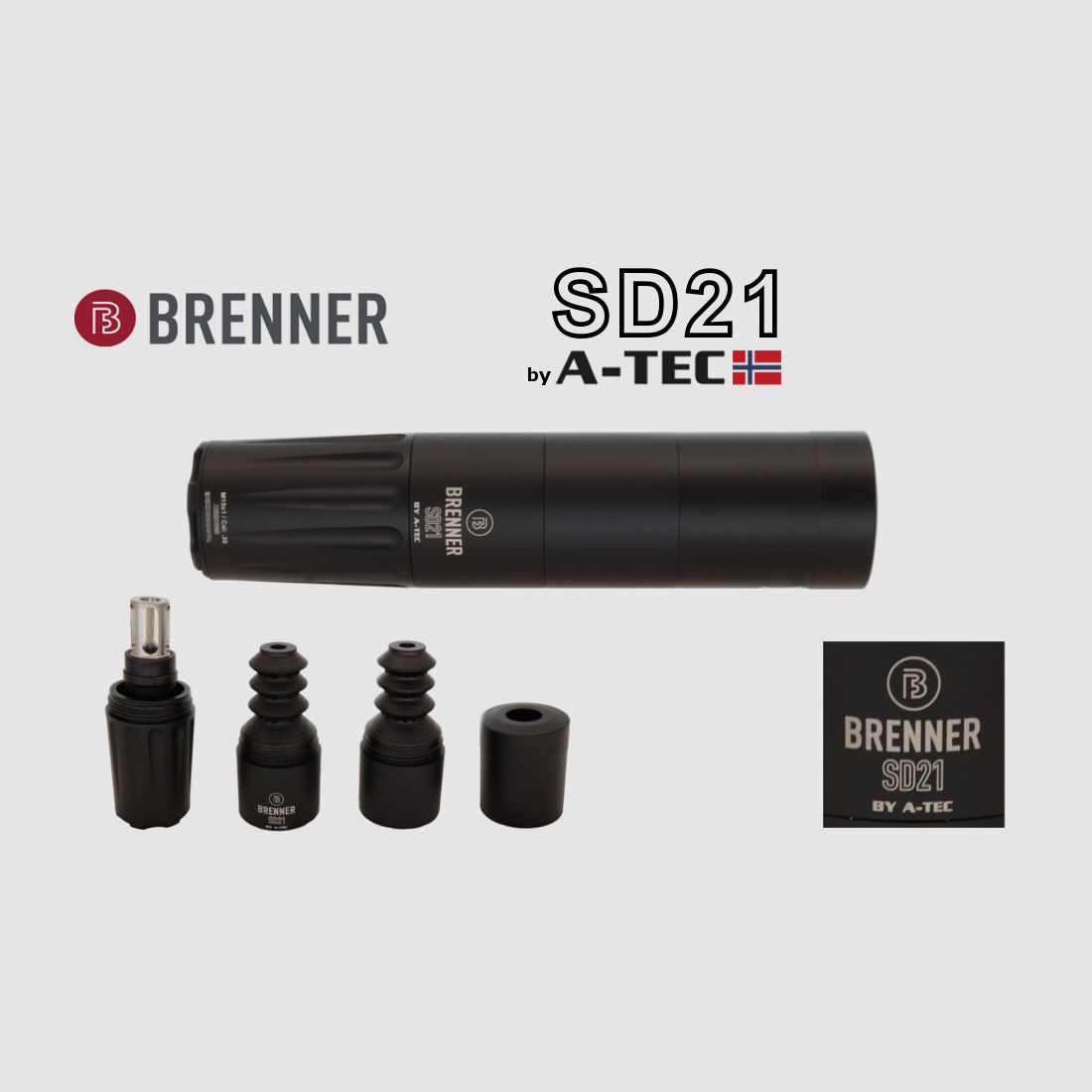 Brenner Komplettpaket: BR20 L.E. (Nussbaum, verstellbarer Schaftrücken) mit Hawke 3-12x56, Bild 6 von 7