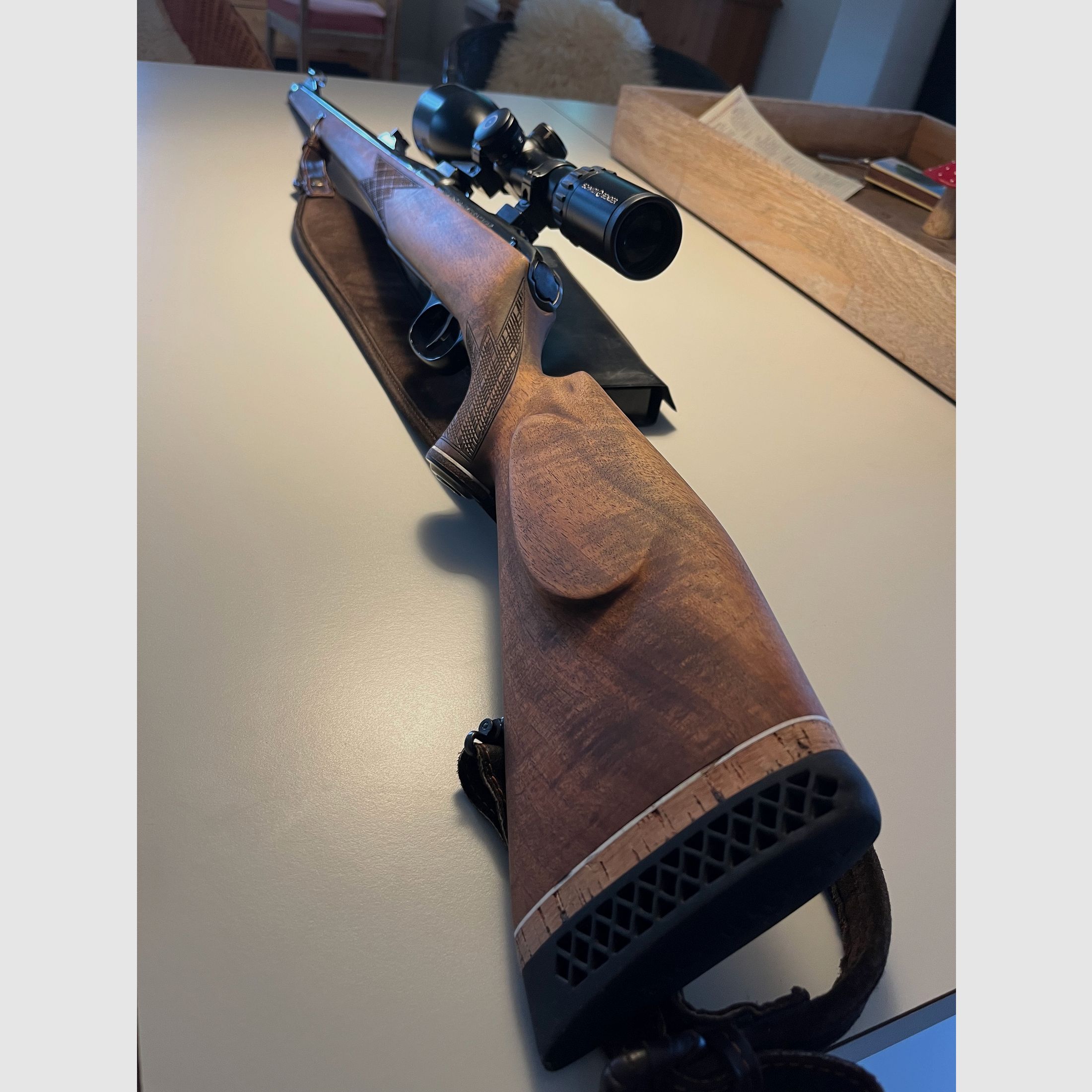 Repetierer Stutzen Schrankwaffe Krico Liebhaberstück Blaser, Sauer, Heym