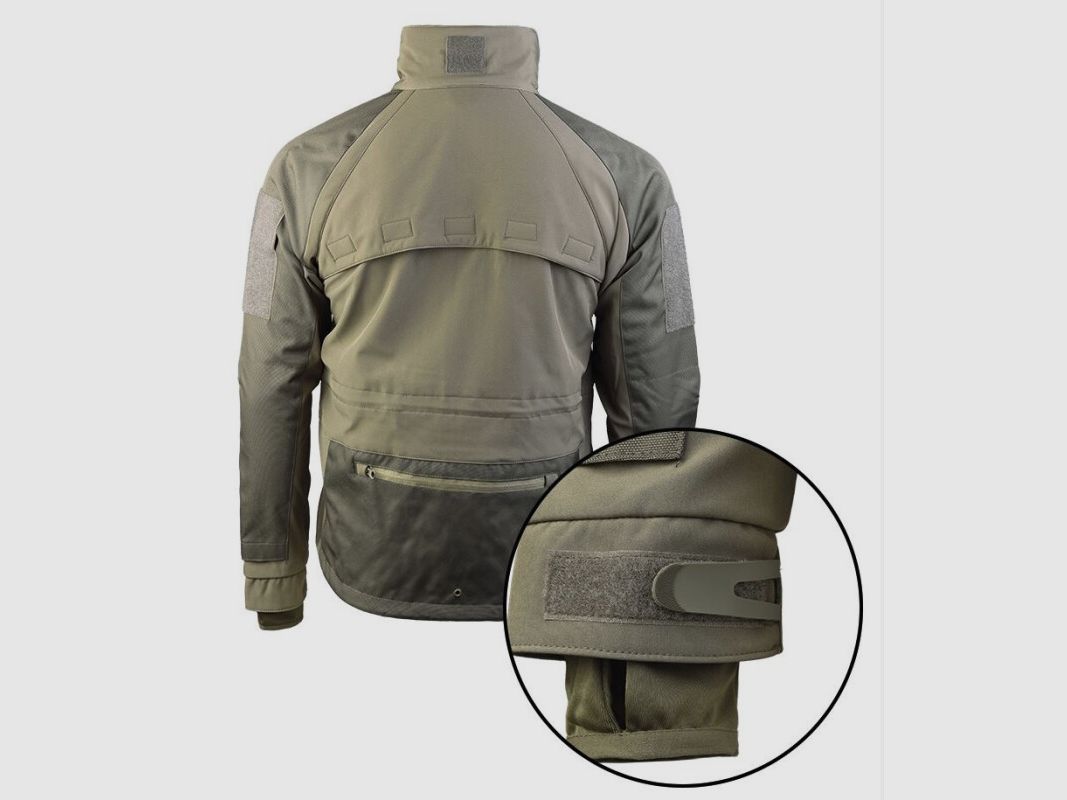 Softshell Jacke Plus Oliv, Bild 3 von 3