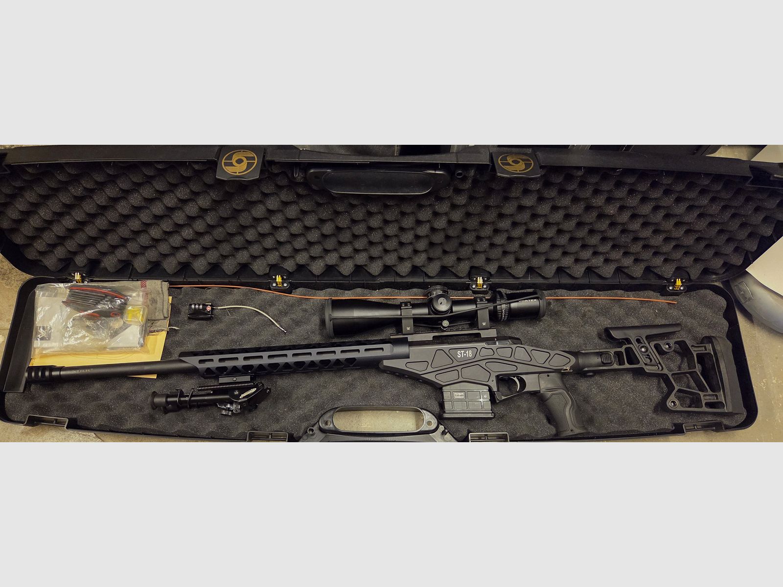 Sabatti ST18 Key-Mod + Vortex Strike Eagle 5-25x56 + Zweibein + Montage + Koffer Präzisionsgewehr .308Win - opt.Munition - Long Range