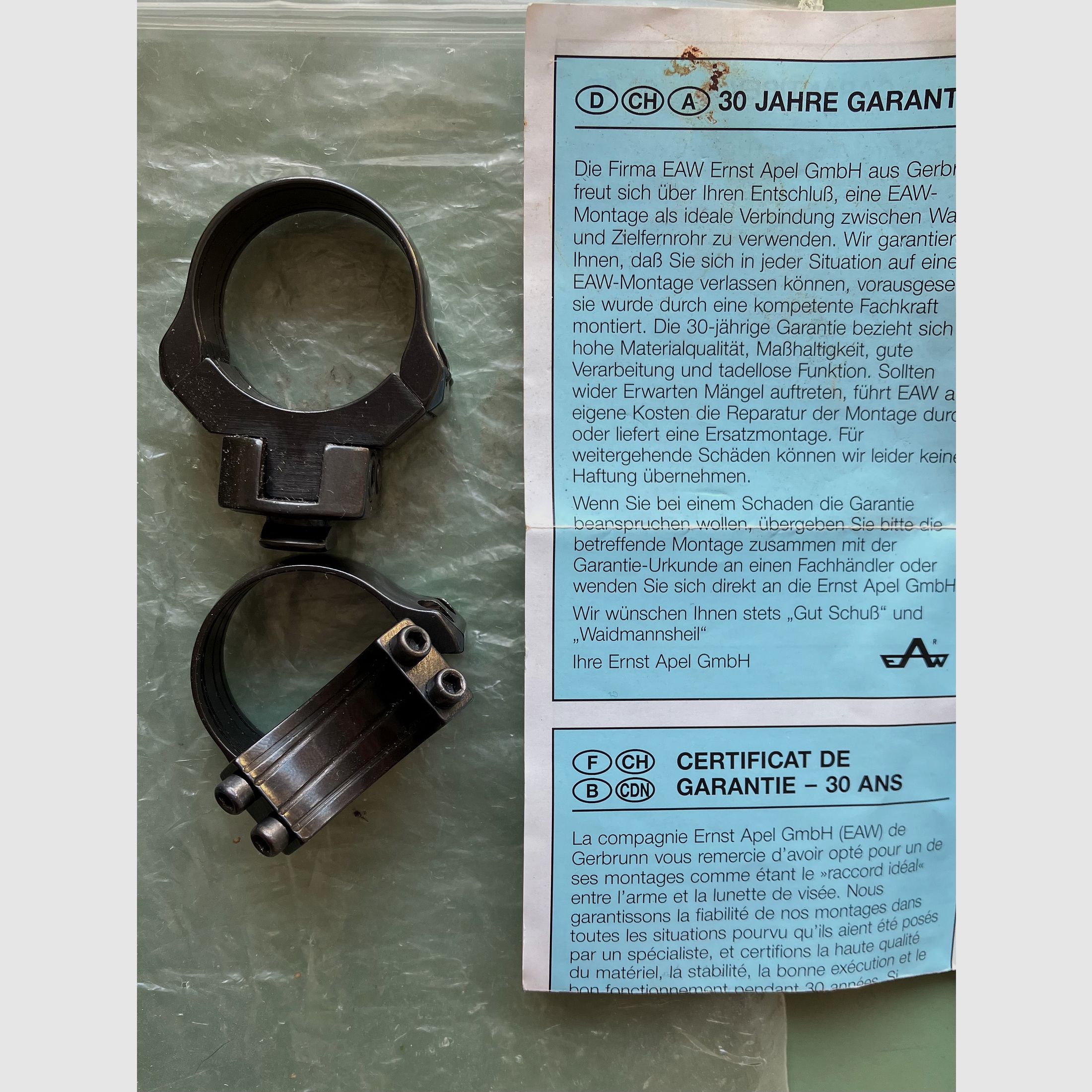 EAW Schwenkmontage 30mm Ringe Montage