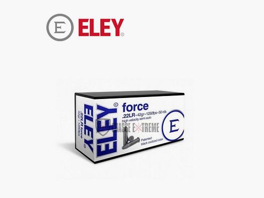 50 ELEY Force .22 Lr 42gr cartridges