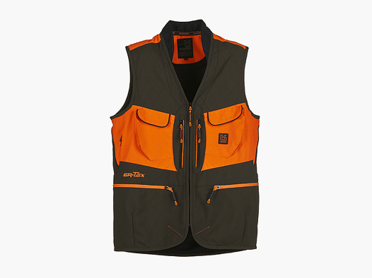 GILET – UOMO – UNIVERS – CACCIA ELASTICIZZATO ALPI Verde/Arancio