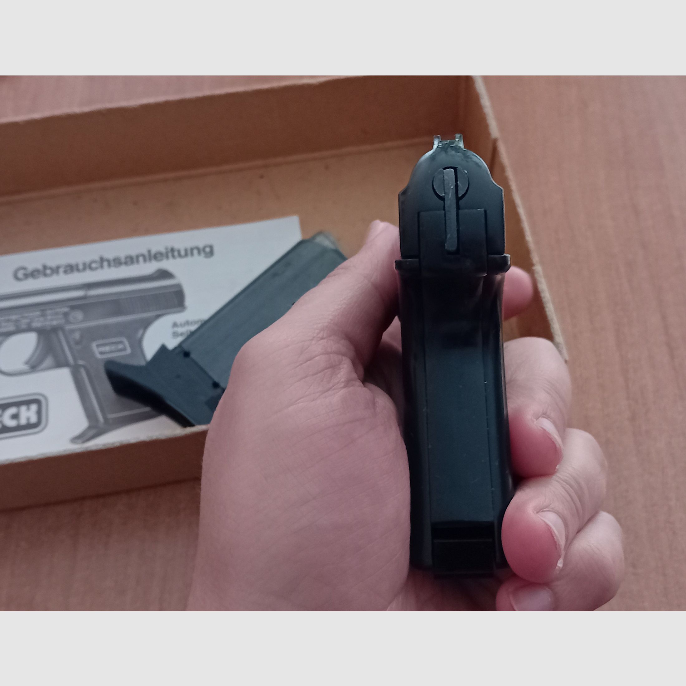 Ancien Reck Protector Autom. Mod. “G5” dans le premier PTB 12/ Cal. 8 mm Knall