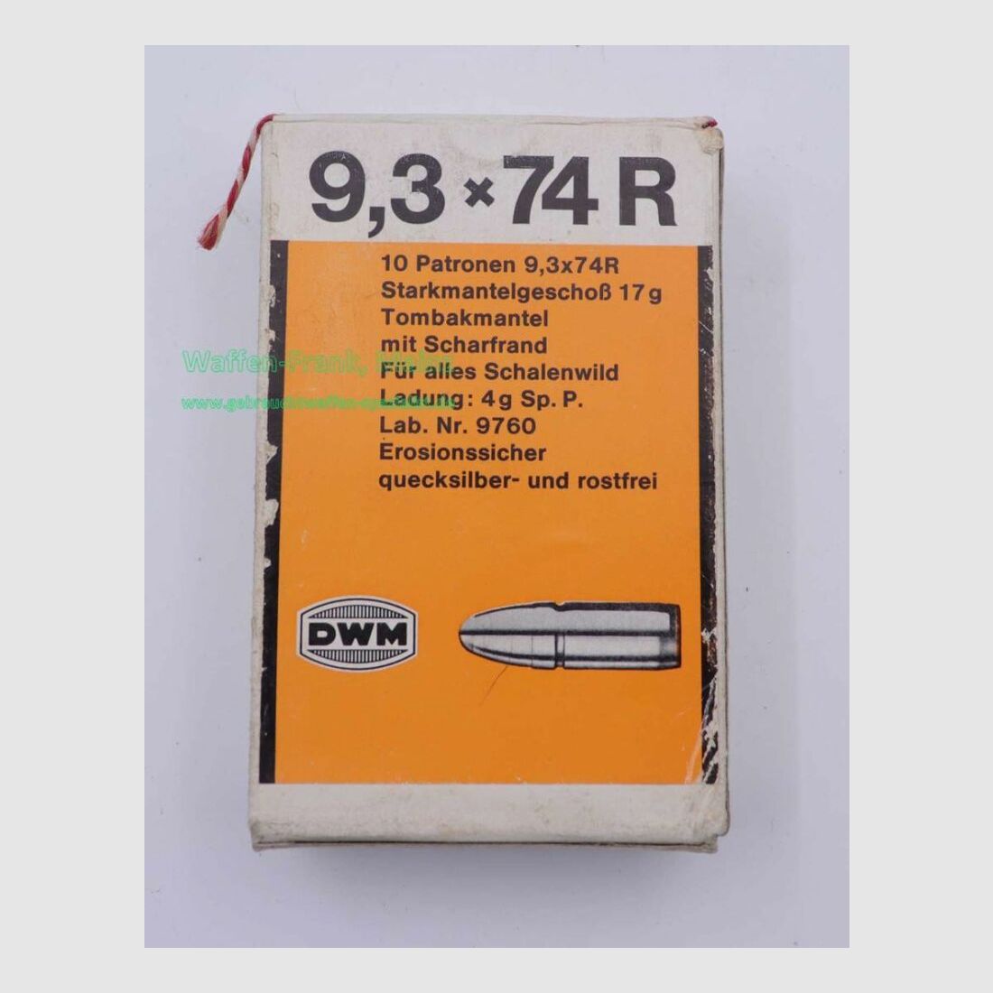 DWM, Berlin cartouches de fusil 9,3x74R