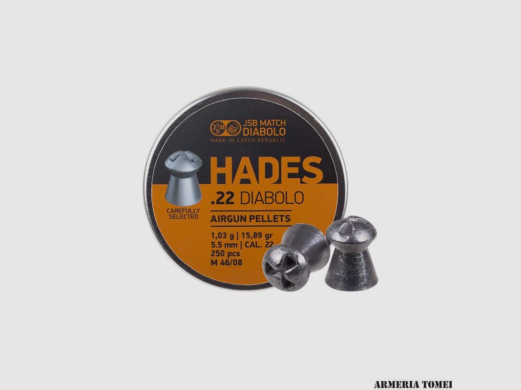 JSB MATCH – HADES .22 DIABLO 1,030g / 15,89gr | 5,5 mm | Kal. .22 (250 Stk)