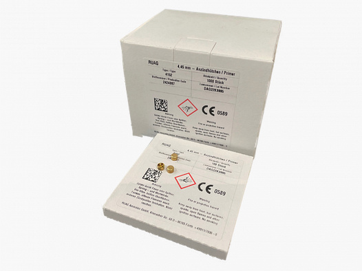 GECO PRIMERS - SMALL PISTOL - BOXER - 100 PIECES - 4.45MM