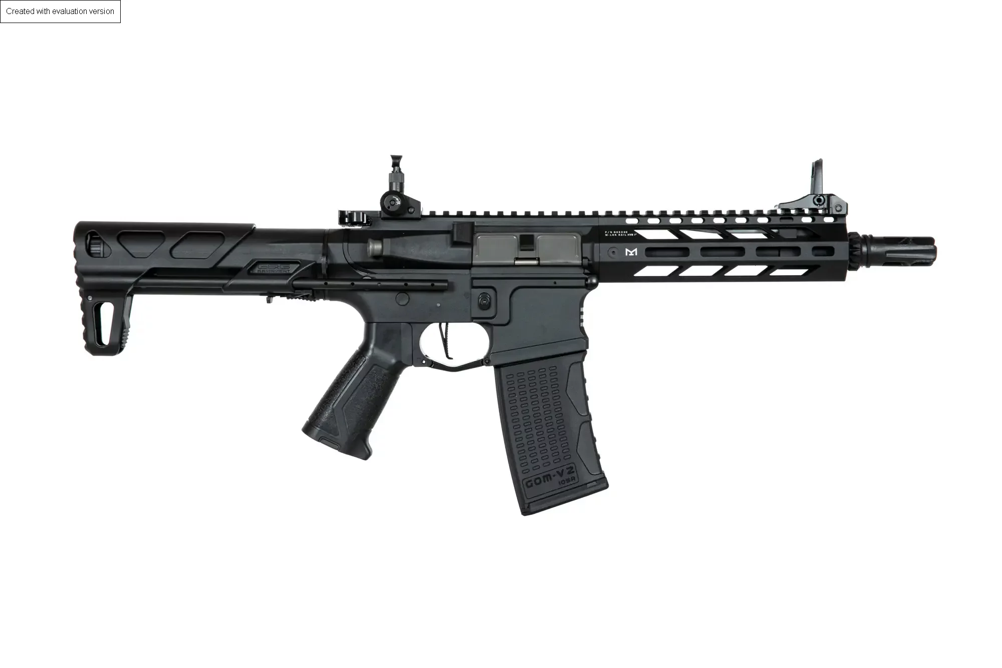 Carabina softair G&G CM16 SRS M-LOK – Nera, immagine 10 di 20