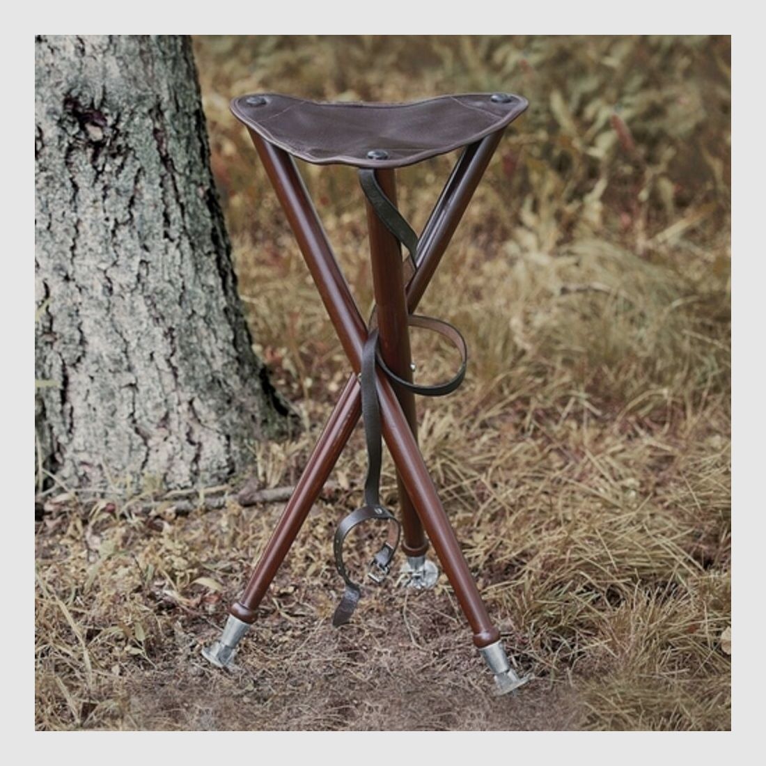 Parforce Dreibein-Ansitzstuhl mit Metallspitzen