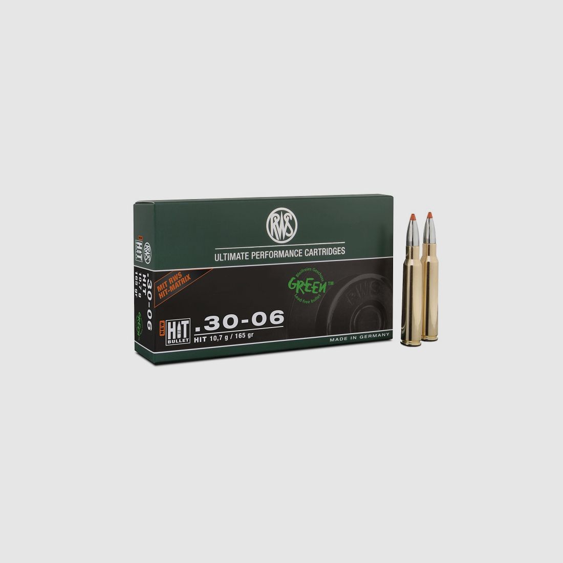 RWS .30-06 HIT Green 10,7 g/165 gr loodvrije geweerpatroon