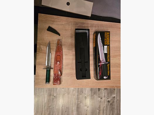 4 Rambo knives from parts 1 and 2 and 3 and 5