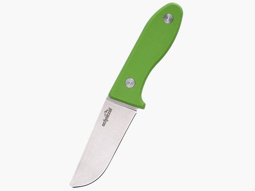 Schnitzel Kindermesser UNU rostfreier 8Cr13Mov-Stahl mit Stonewash-Finish grün