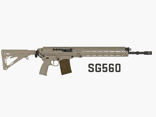Sig Sauer SG560 in FDE